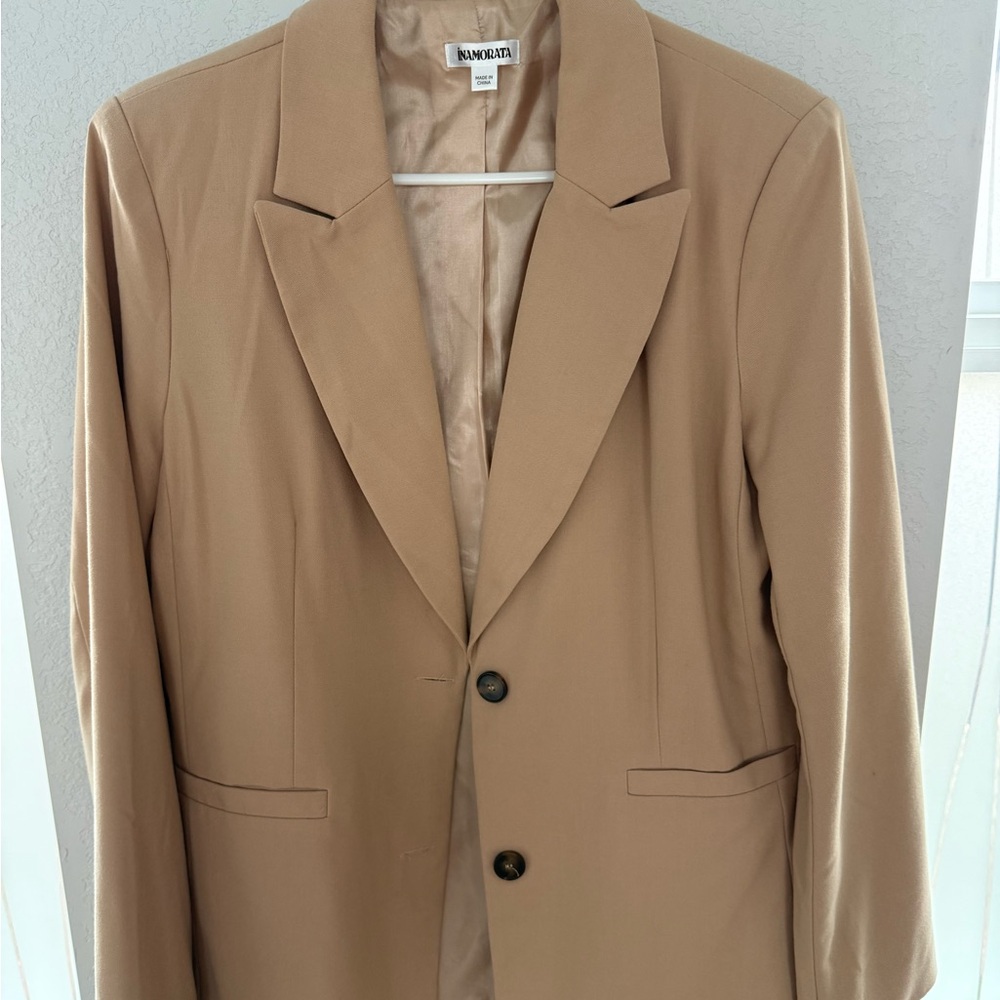iNAMORATA Classic Beige Blazer